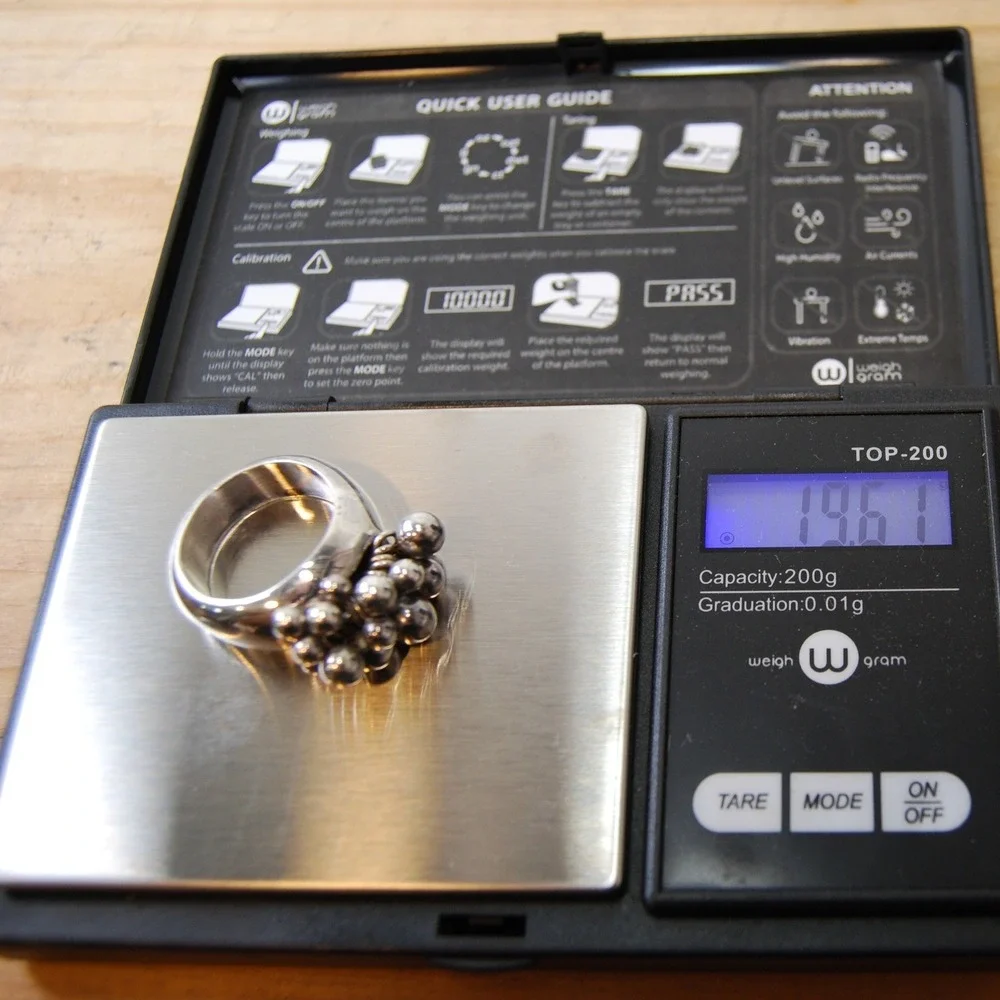 Sterling‎ Silver Silpada Ring Size 10 Cha Cha Bead Cluster 925 Vintage jewelry